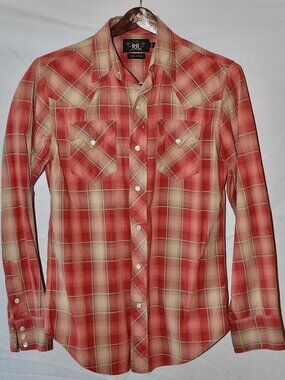 RRL Double RL Ralph Lauren Western Plaid Shirt Small
